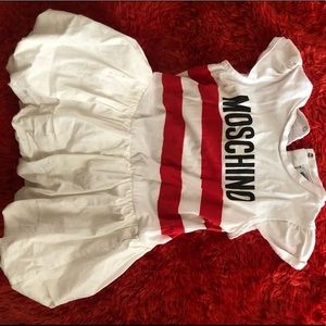 White Moschino dress
